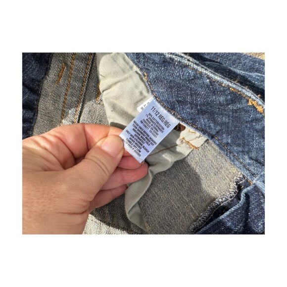 Aeropostale Bayla Skinny Jeans Mid Rise 2009 Stretch Blue Whiskered 5 Pocket - Picture 3 of 5